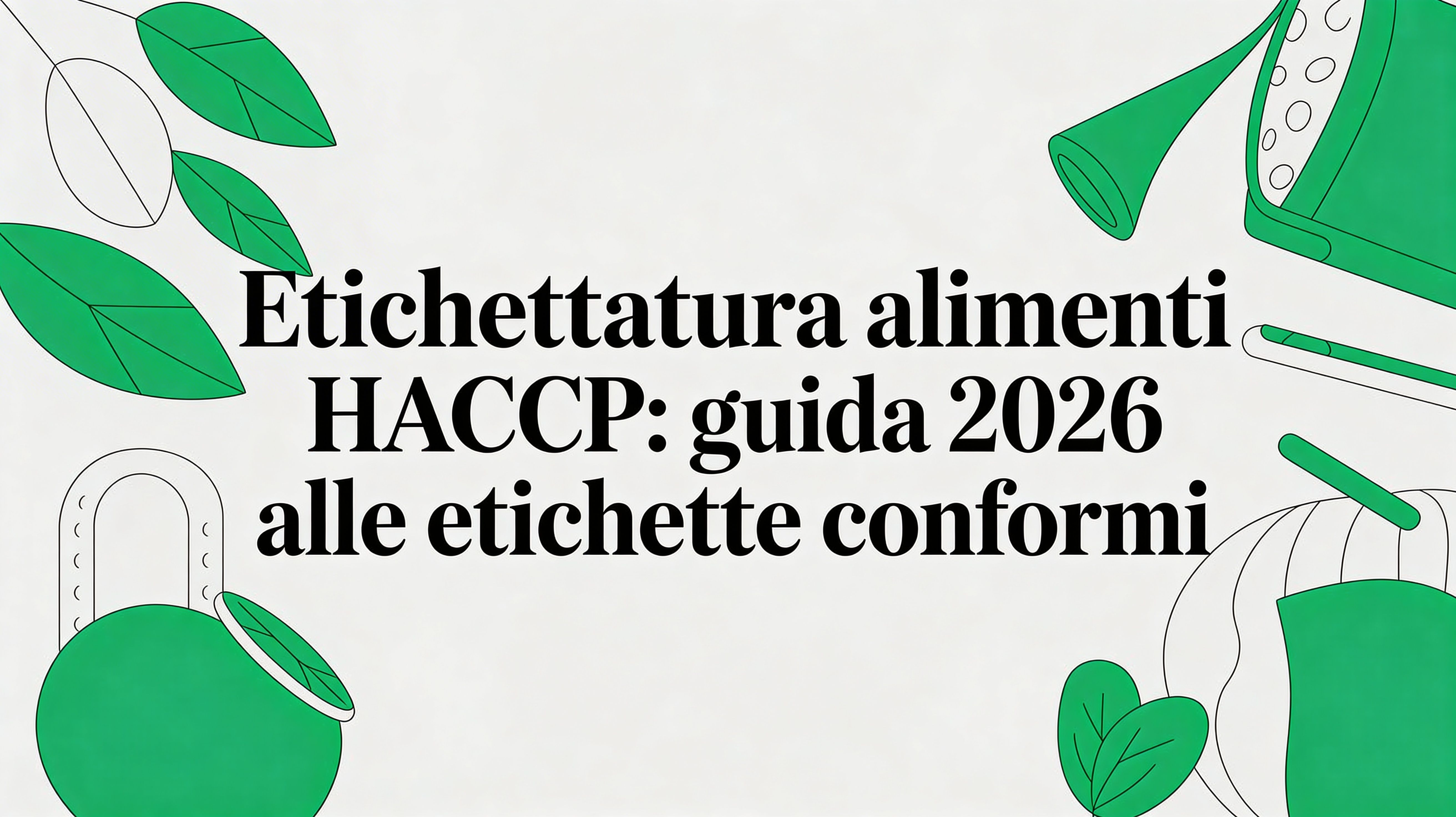 Etichettatura alimenti haccp: Guida 2026 alle etichette conformi